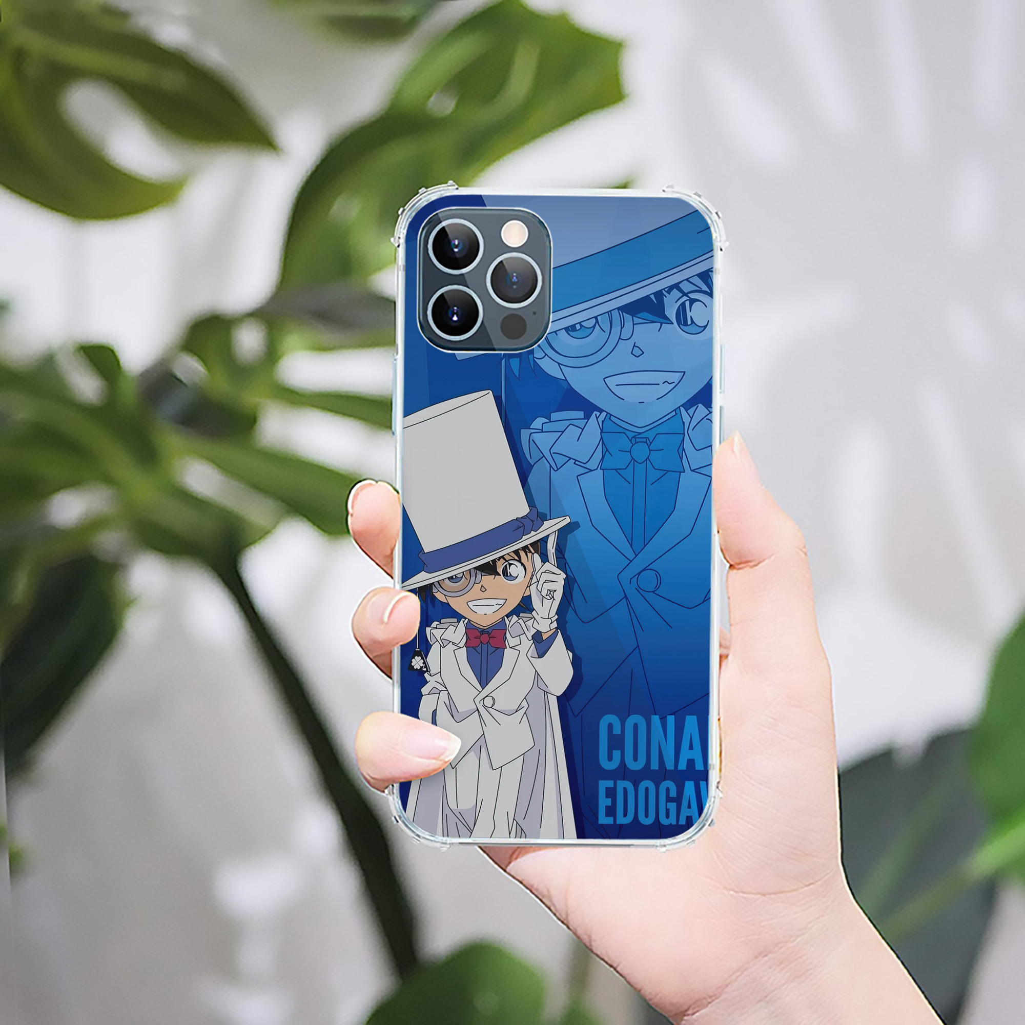 （画像用） 名探偵コナン Detective Conan 【iPhone 12シリーズ対応】透明スマホケース（クリアソフトケース）